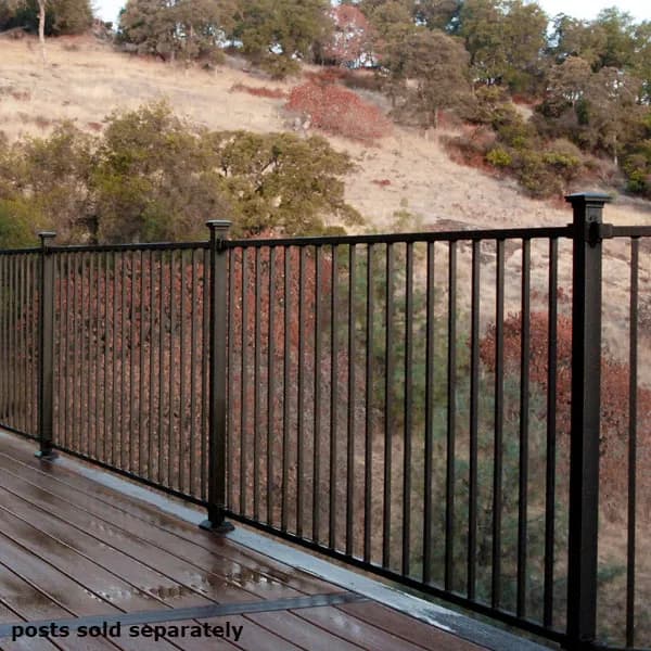 Fortress FE26 pre-welded steel railing with powder-coated finish